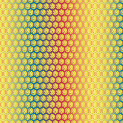 abstract background with honeycomb.  Vector geometric seamless texture symbol. Hexagon, hexagonal raster, mosaic cell sign or icon.