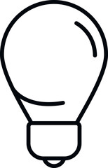 Bulb icon outline vector. Computer interface. Box ui