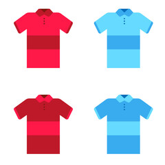 Shirt icon in flat style, use for website mobile app presentation T-shirt sign icon. Clothes symbol. 