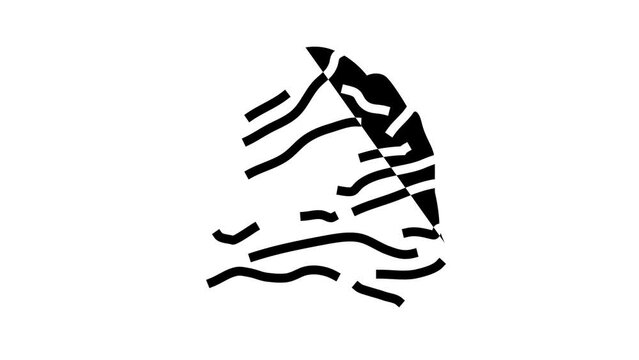 lapis lazuli stone rock glyph icon animation