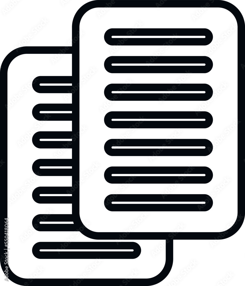 Poster paper digital icon outline vector. window interface. box message