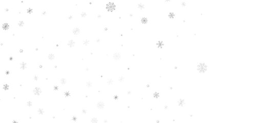 Snowflakes and bokeh lights on the blue Merry Christmas background. 3D render