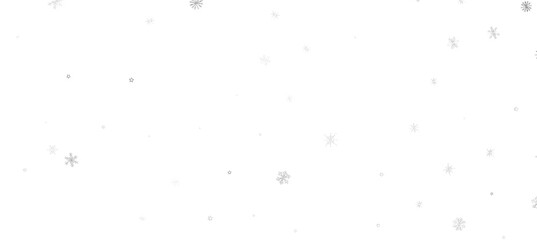 Snowflakes and bokeh lights on the blue Merry Christmas background. 3D render