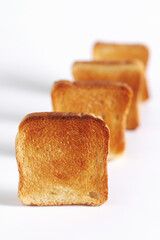 Slices of toasted bread