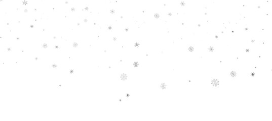 Winter christmas sky with falling snow