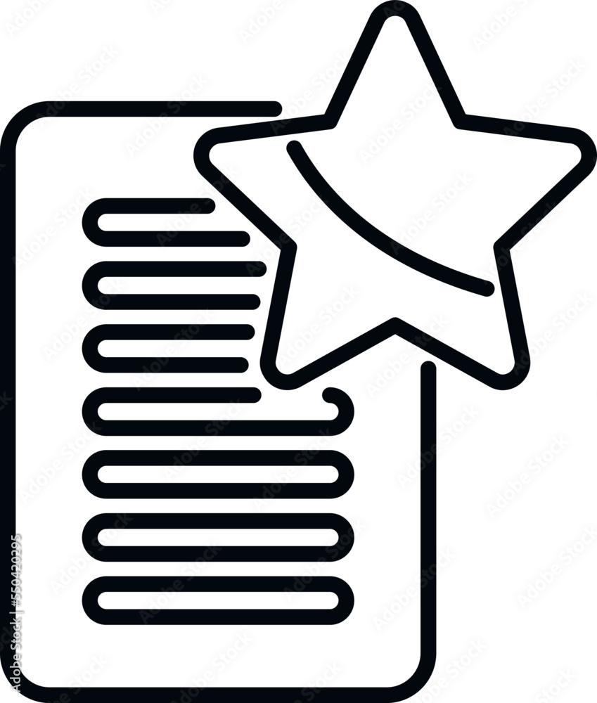Poster favorite data icon outline vector. time interface. web address