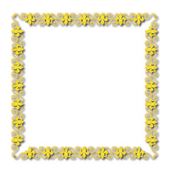 Frame, in the style of an ornament, Vector illustration eps 10, Art.	