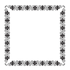 Frame, in the style of an ornament, Vector illustration eps 10, Art.	