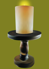 candlestick isolated