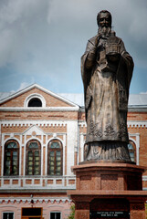 Monument to Metropolitan Macarius, beatified, in the city of Biysk 