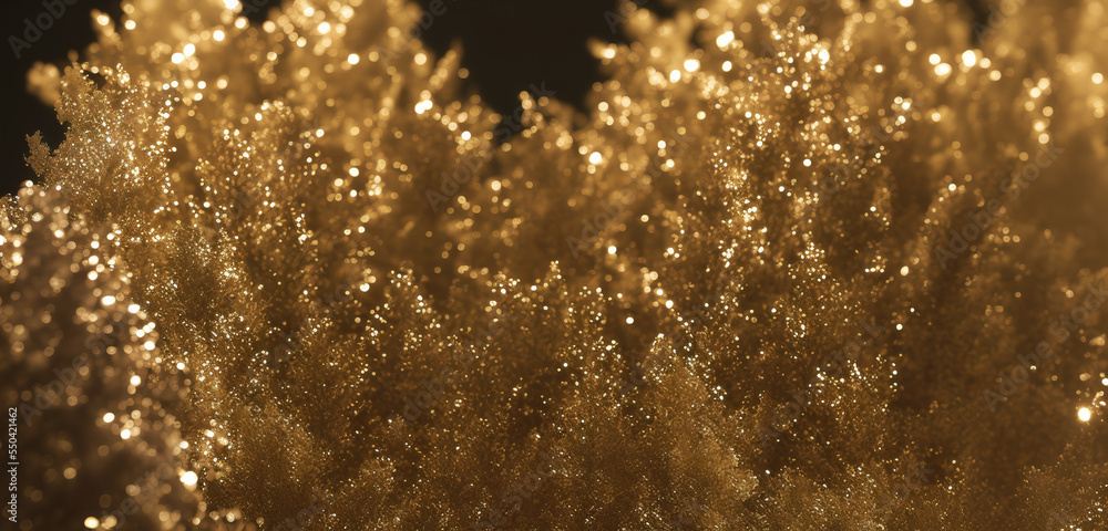 Poster sparkling magical particles. magic and holiday concept. backdrop with copy space, graphic elements f