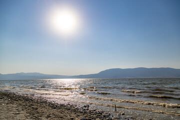 Burdur lake in summer, Turkey