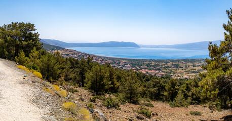 Viewpoint at Salda Lake, Turkey/  summer