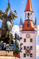 Fototapeta na wymiar old city hall in munich - bavaria