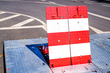 security barrier at a construction site