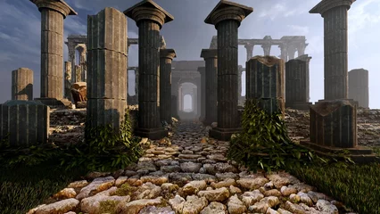 Rolgordijnen Bedehuis Ancient Greek temple