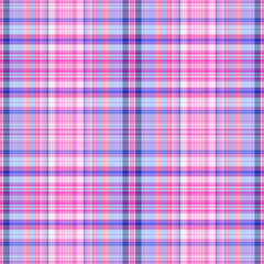 Nautical gingham in coastal beach house check fabric tile. Seamless red blue white sailor flannel textile tartan repeat swatch.