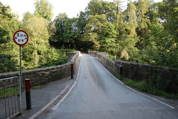 Bridge over river Dee, Wales United Kingdom