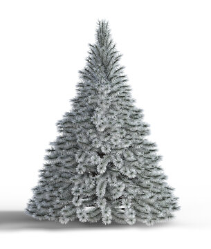 White christmas tree isolated on transparent . Decorate your tree according to your tastes,