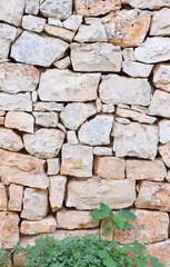 Realistic stone background. The natural texture of stone. Granite wall background, concrete texture. Stone mosaic