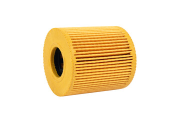 Isolated Fuel filter on a white background. Spare parts for car. 