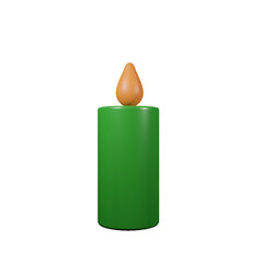 Candle 3d render.
