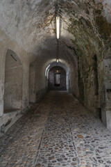 Obraz premium narrow alley in the town