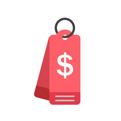 Price tag icon in flat style, use for website mobile app presentation price tag icon flat style design. price tag icon vector illustration. isolated on white background.
