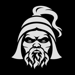 Modern king Genghis Khan logo