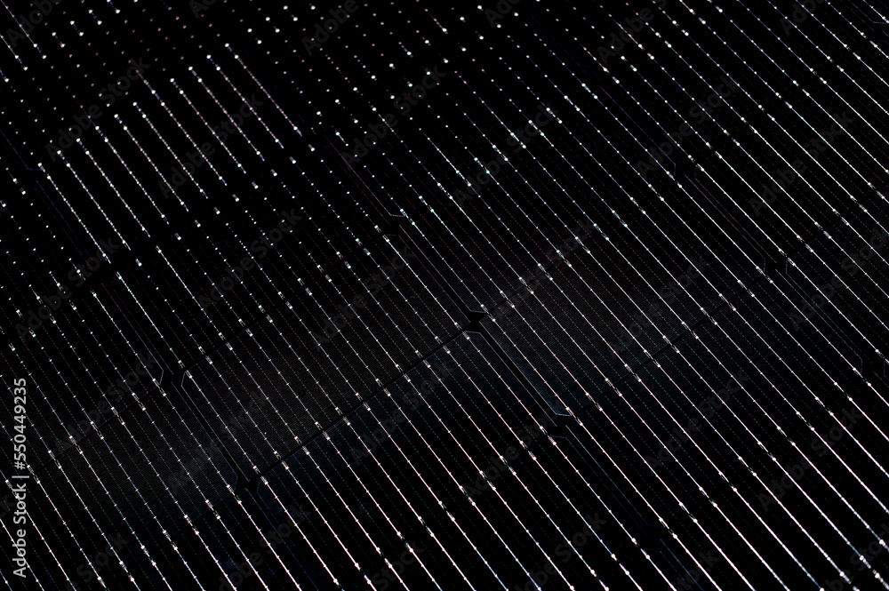 Wall mural closeup of black solar panel texture