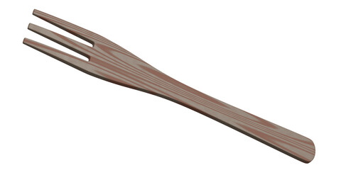 Wooden spoon or kitchen utensils on white background.