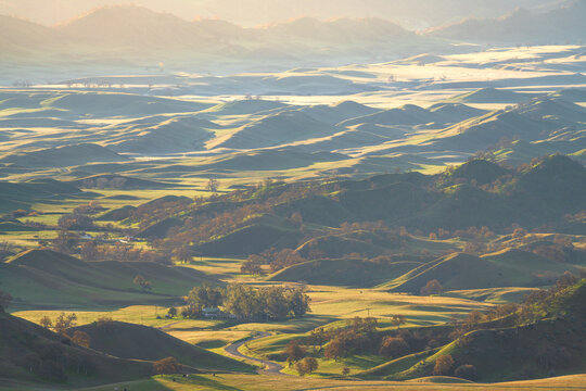 Rolling hills, California.