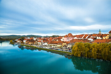 Fototapeta na wymiar panorama of the old town of Maribor