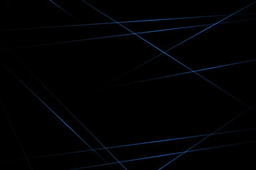 Abstract black with blue lines, triangles background modern design. Vector illustration EPS 10.