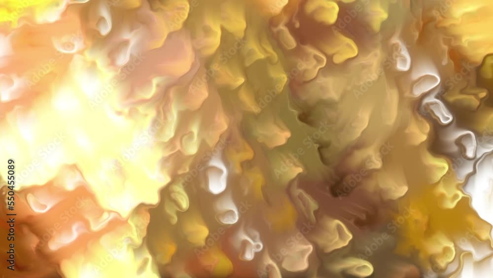 Poster abstract blurred paints with dots and liquid splashes. motion. liquid smeared pattern with dots and 
