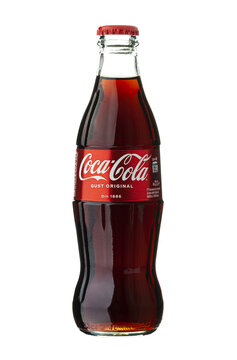 Classic bottle Of Coca-Cola isolated on transparent background