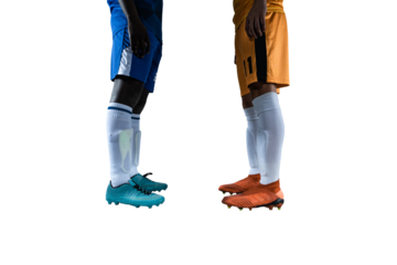 Soccer  player play with soccerball during a football match