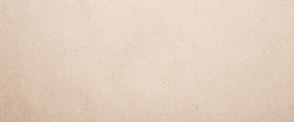 Fototapeta na wymiar Abstract clean brown craft background. Old paper. Top view, flat lay. Banner.