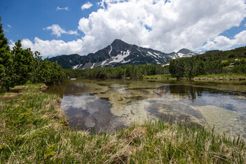 Summer Landscape of Pirin Mountain near Bezbog Lake, Bulgaria