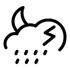 Editable weather ui icons vector illustrations