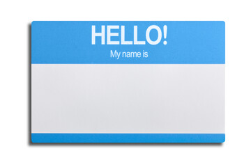 Blank Name Tag badge mockup