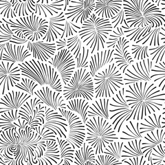 Abstract seamless vector pattern of doodles lines