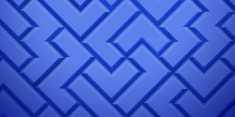 Abstract background made of tetris blocks in blue colors