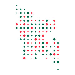 Bangladesh Silhouette Pixelated pattern illustration
