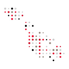 Malta Silhouette Pixelated pattern illustration