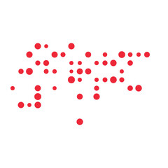 Singapore Silhouette Pixelated pattern illustration