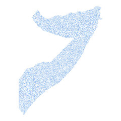 Somalia Silhouette Pixelated pattern illustration