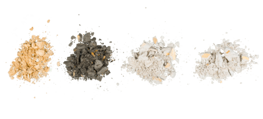 Eye shadow crushed cosmetic isolated on white background