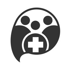 Online medical logo template Icon Illustration Brand Identity