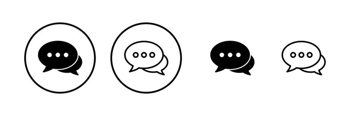 Chat icon vector illustration. speech bubble sign and symbol. comment icon. message